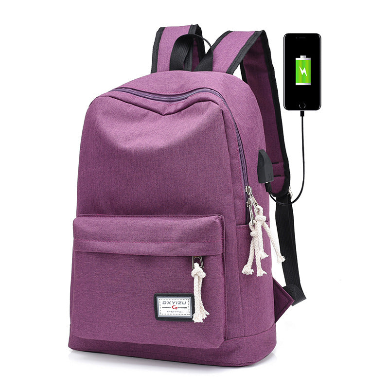 Casual backpack travel usb charging backpack