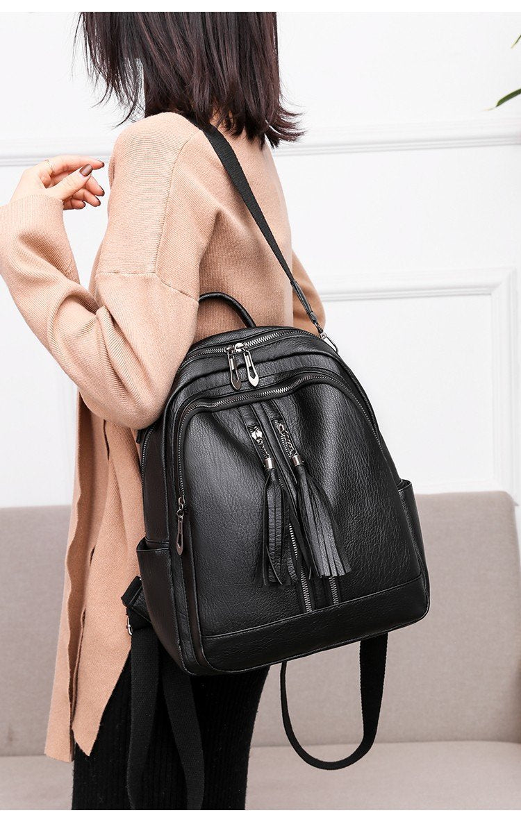 Tassel multifunctional backpack