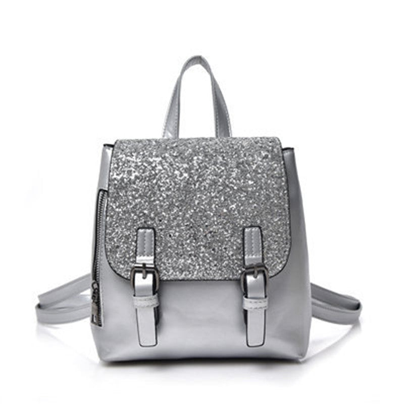 Women's sequined backpack