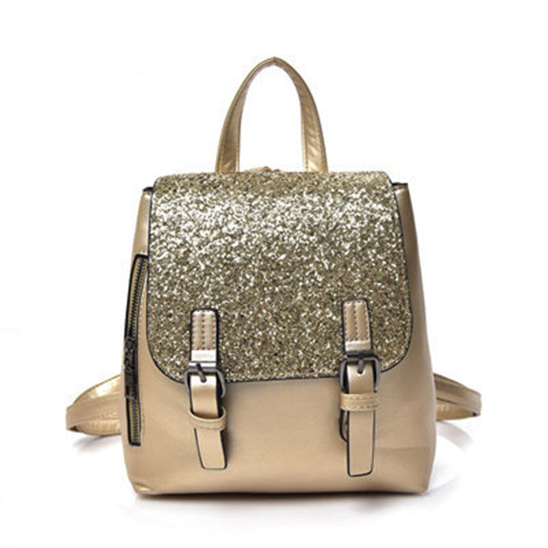 Women's sequined backpack