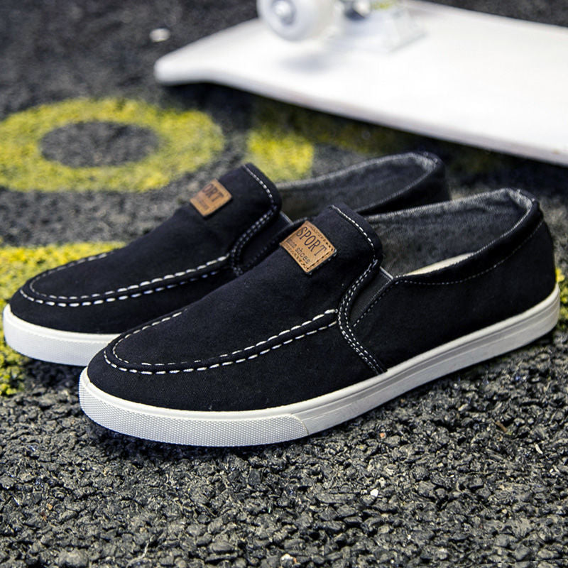 Spring Sports Casual Shoes Men's Shoes One Pedal Canvas Shoes