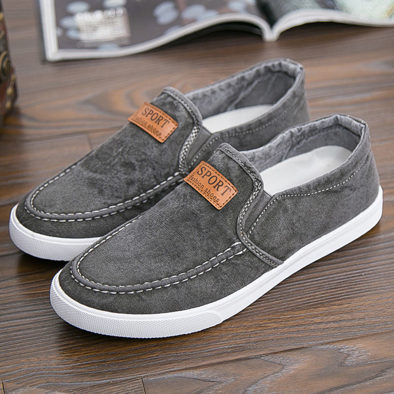 Spring Sports Casual Shoes Men's Shoes One Pedal Canvas Shoes