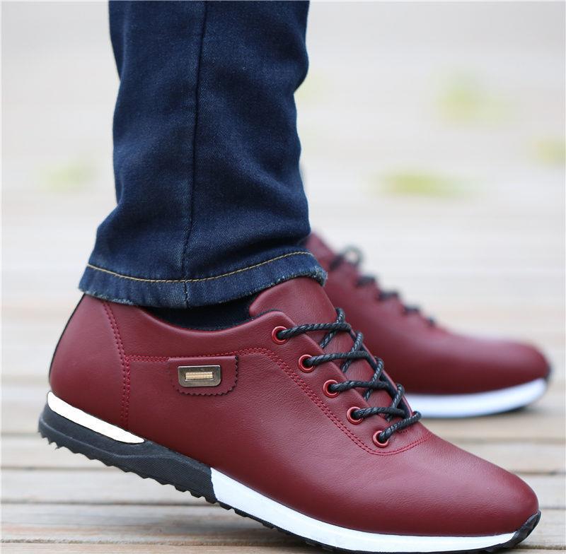 Men's Casual Leather Shoes Korean Youth Leather