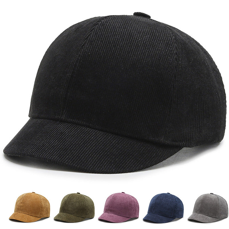 Fashion short brim caps solid color baseball cap