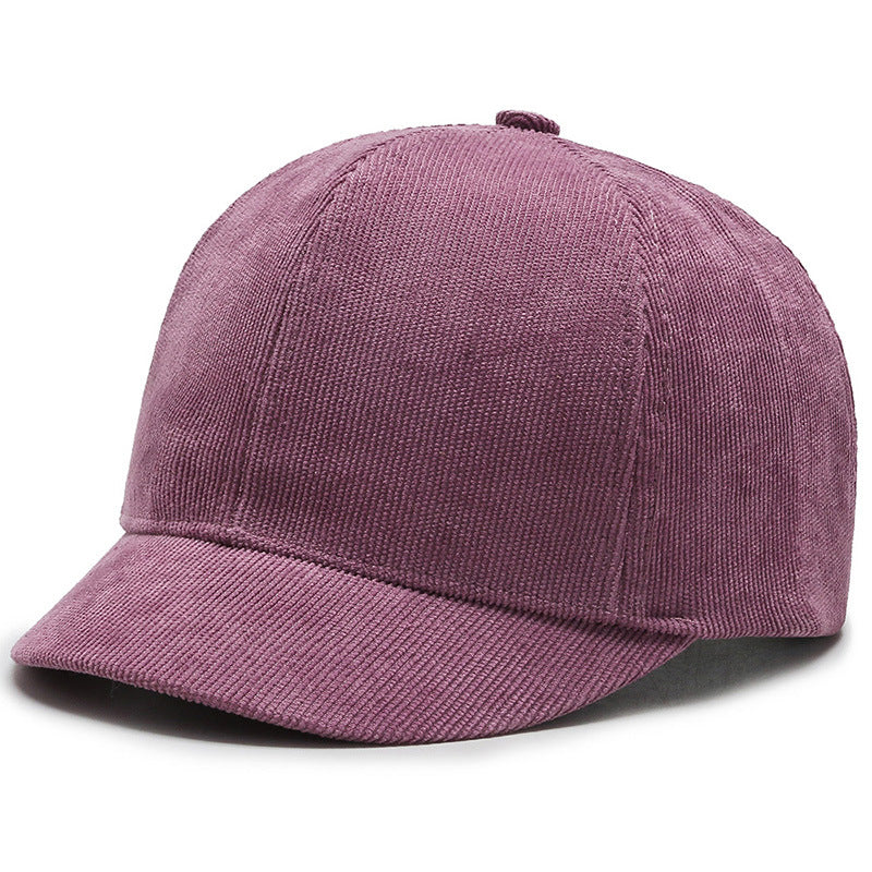 Fashion short brim caps solid color baseball cap