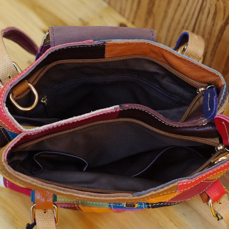 Cowhide Leather Handmade Single-shoulder Messenger Bag