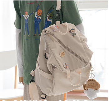 Girl student backpack