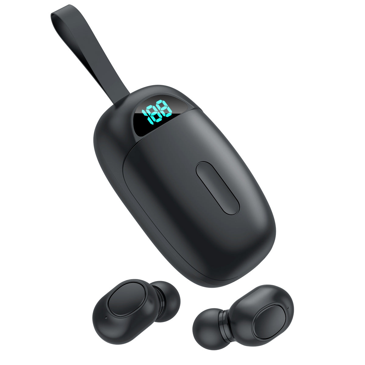 Wireless dual ear mini digital display Bluetooth headset