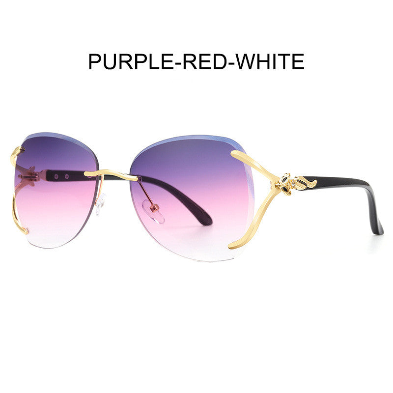 Metal diamond sunglasses