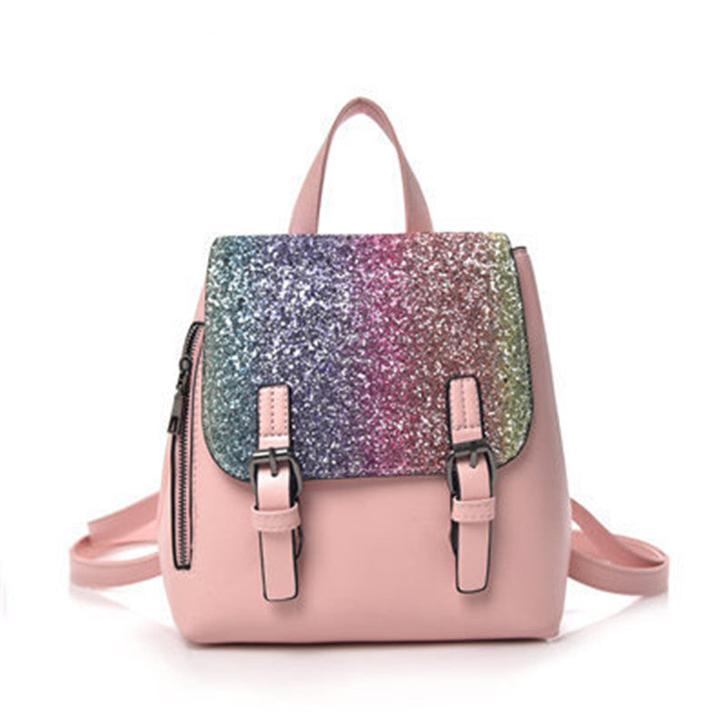 Women's sequined backpack