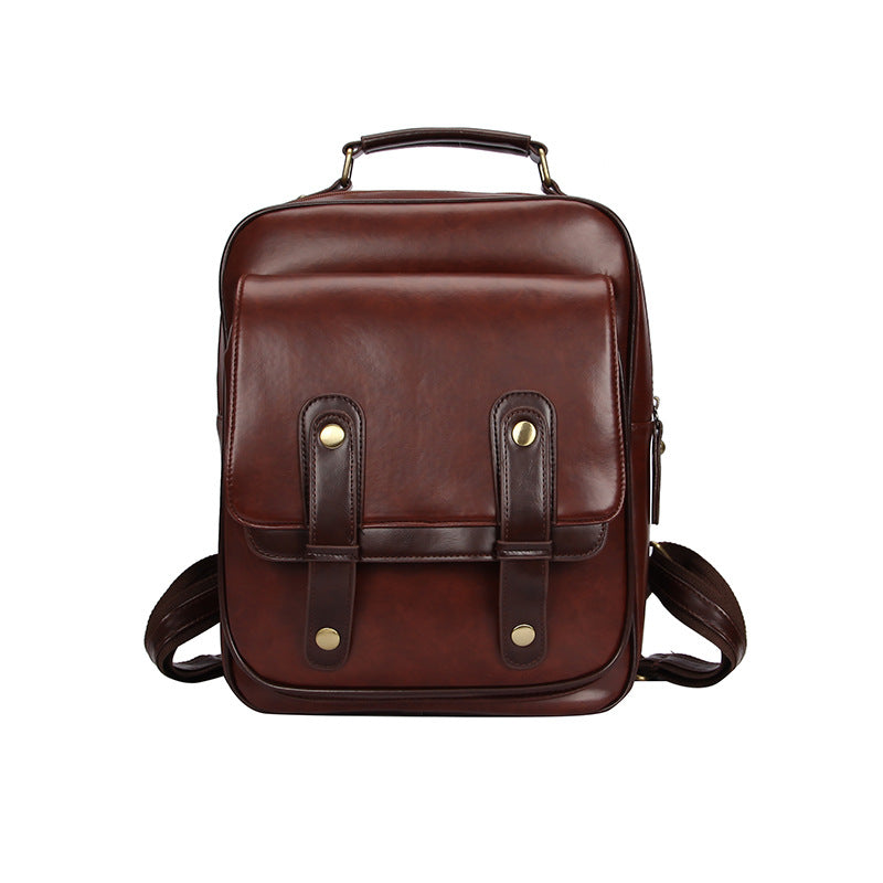 Simple retro casual backpack