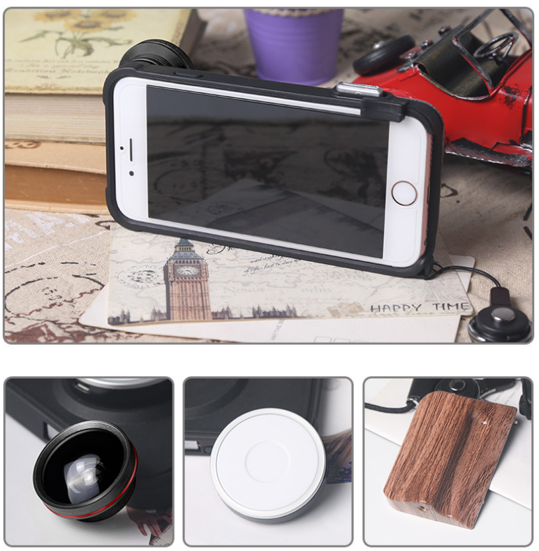 Mobile phone fill light lens phone case