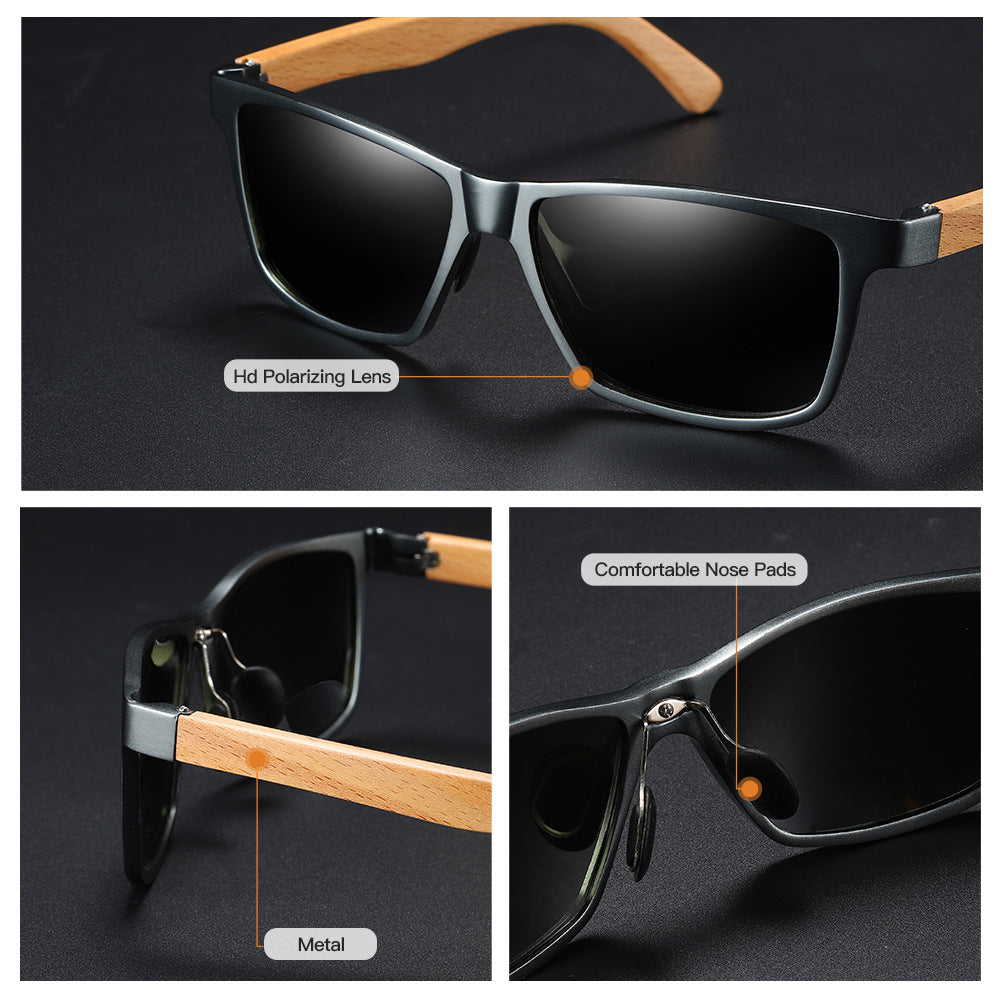 Polarized bamboo sunglasses