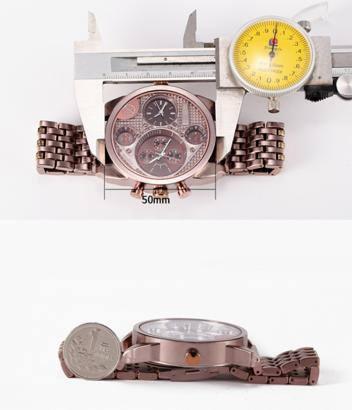 OULM's European radium imported quartz movement watches wholesale brand stainless steel male military derivative goods