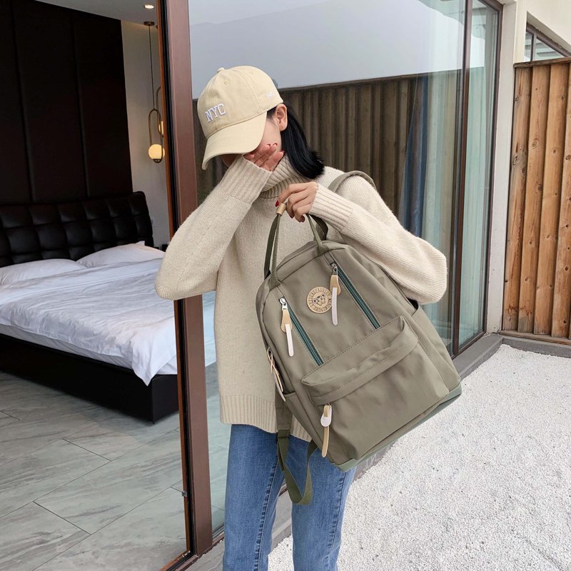 New style corduroy backpack fashion Korean student backpack