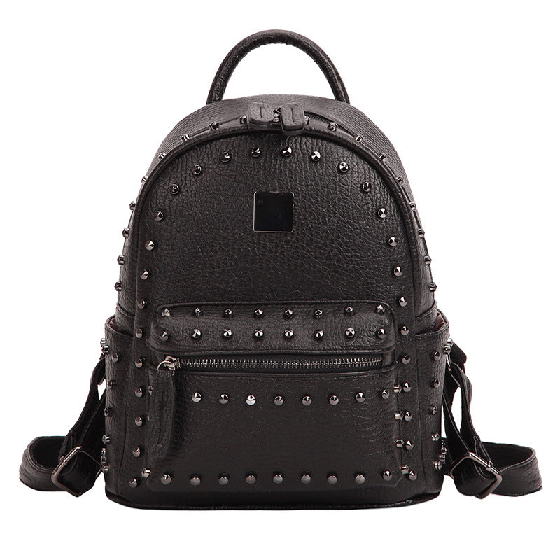 Rivet Small Backpack Women All-Match Backpack School Bag Female Backpack