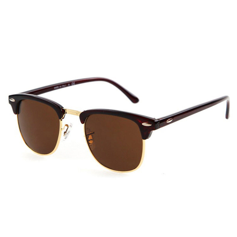 Sunglasses metal half frame sunglasses