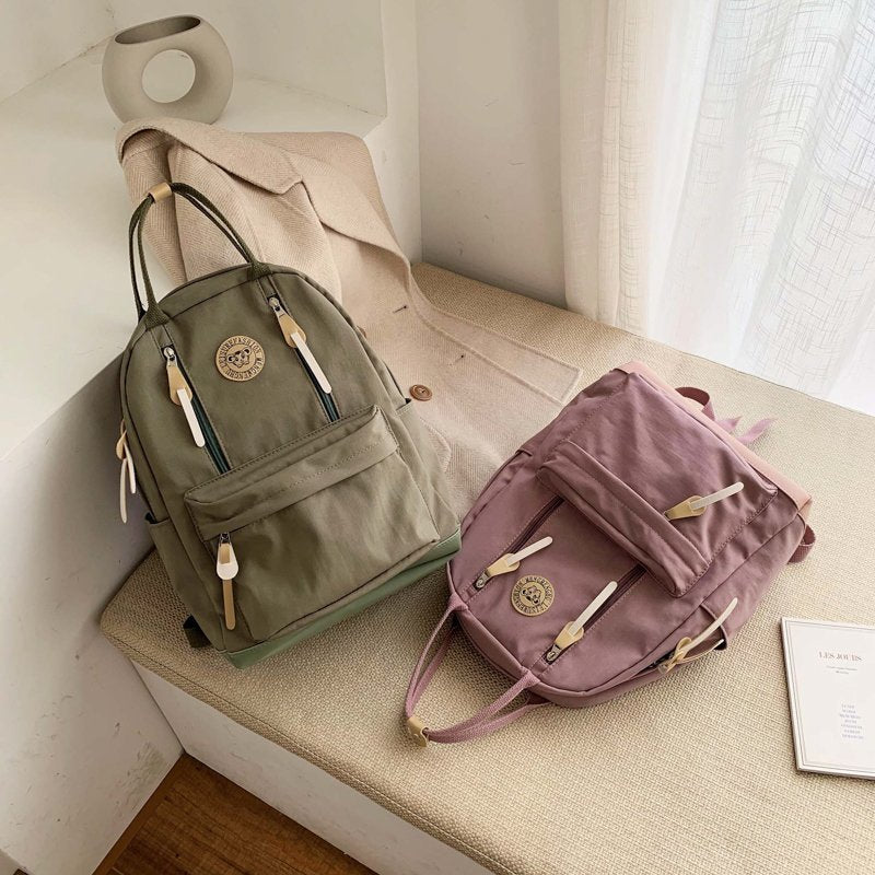 New style corduroy backpack fashion Korean student backpack