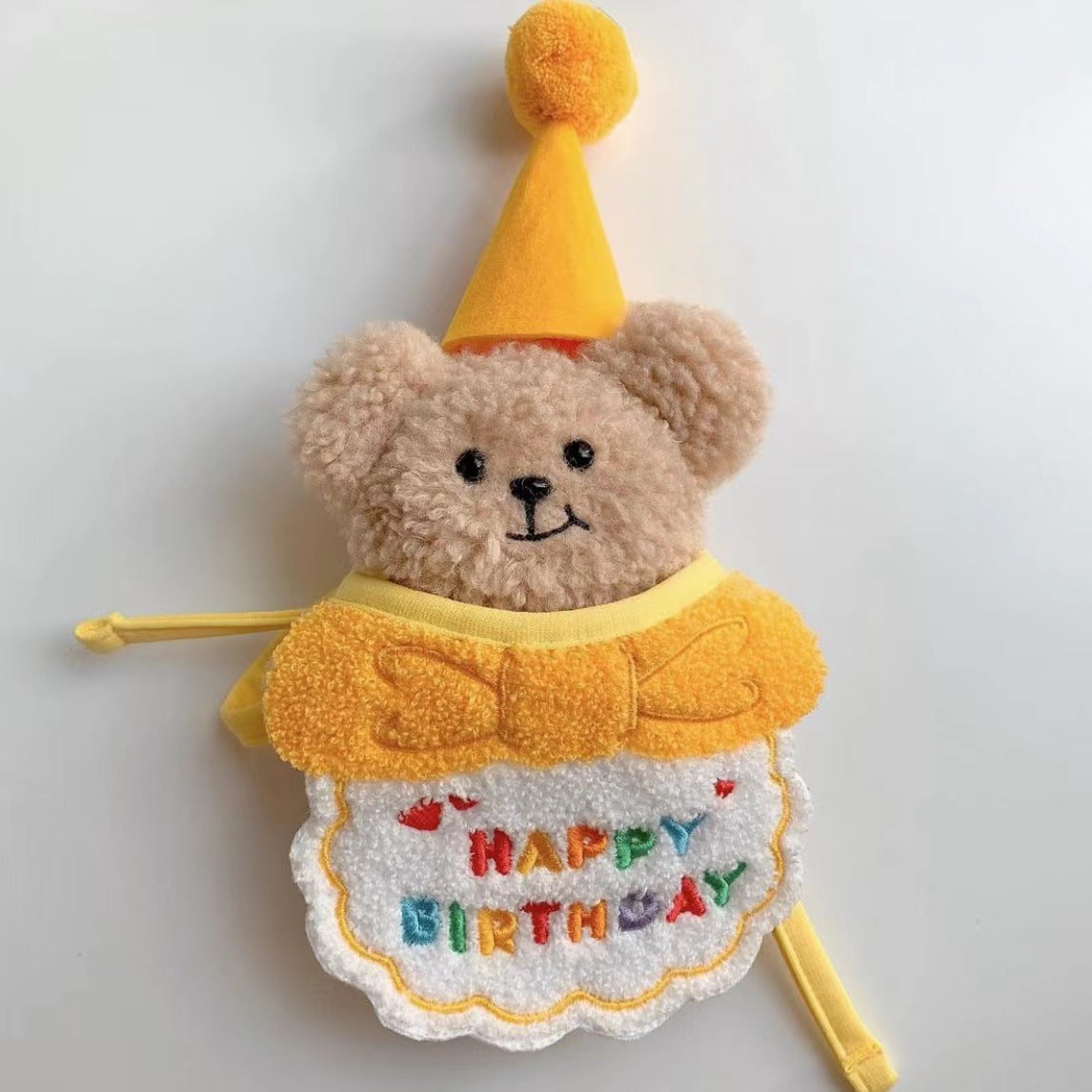 Party Birthday Hat Bib Dog Cat Pet Saliva Pocket Saliva Towel Bichon Frise