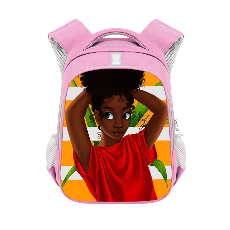 African girl backpack