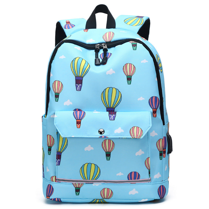 Backpack Female Backpack Computer Rechargeable Schoolbag