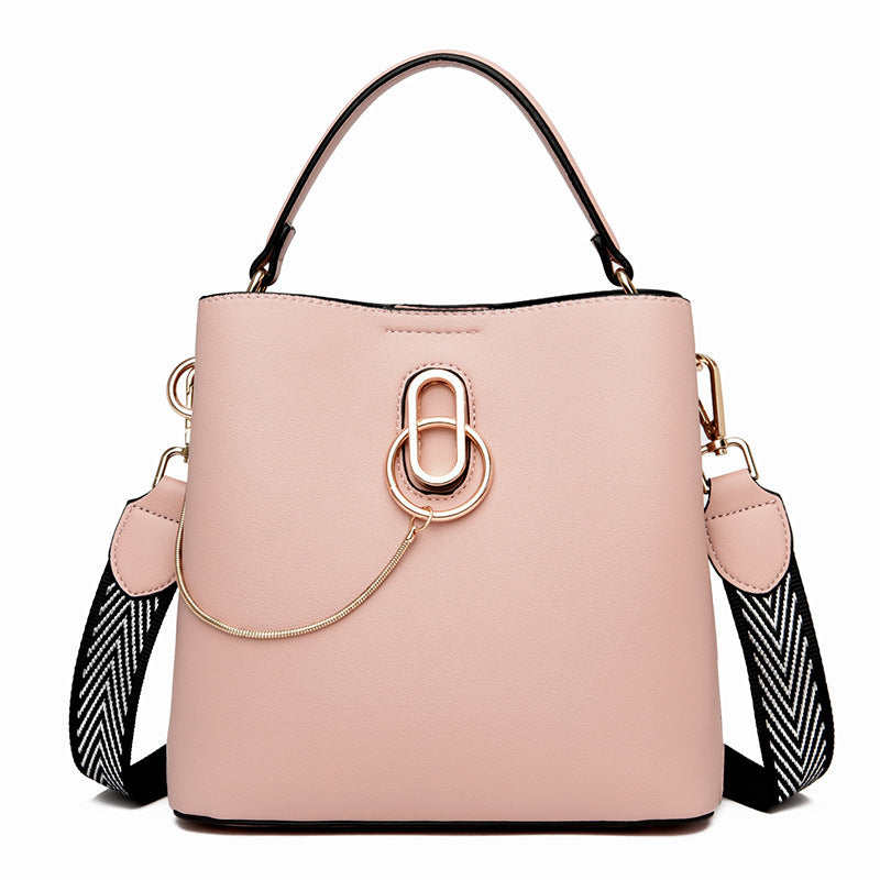 Multifunctional soft leather diagonal bag