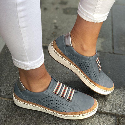 Women's casual sports leather shoes