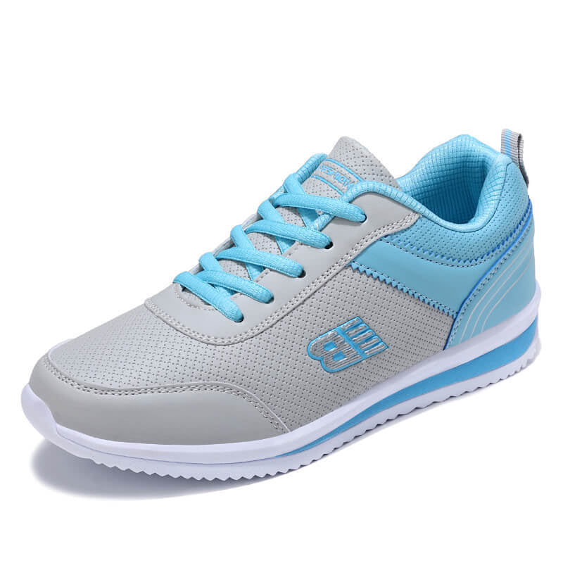 Student Sports Shoes Women's Leather Korean Casual Shoes