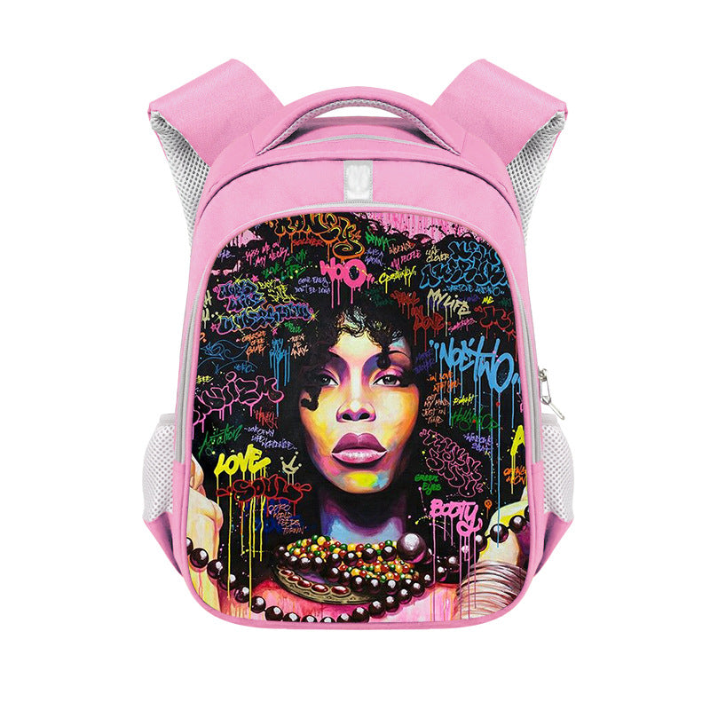 African girl backpack