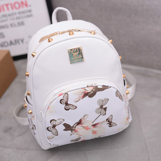 Floral print backpack