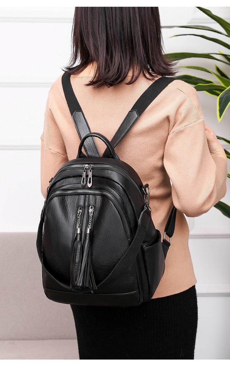 Tassel multifunctional backpack