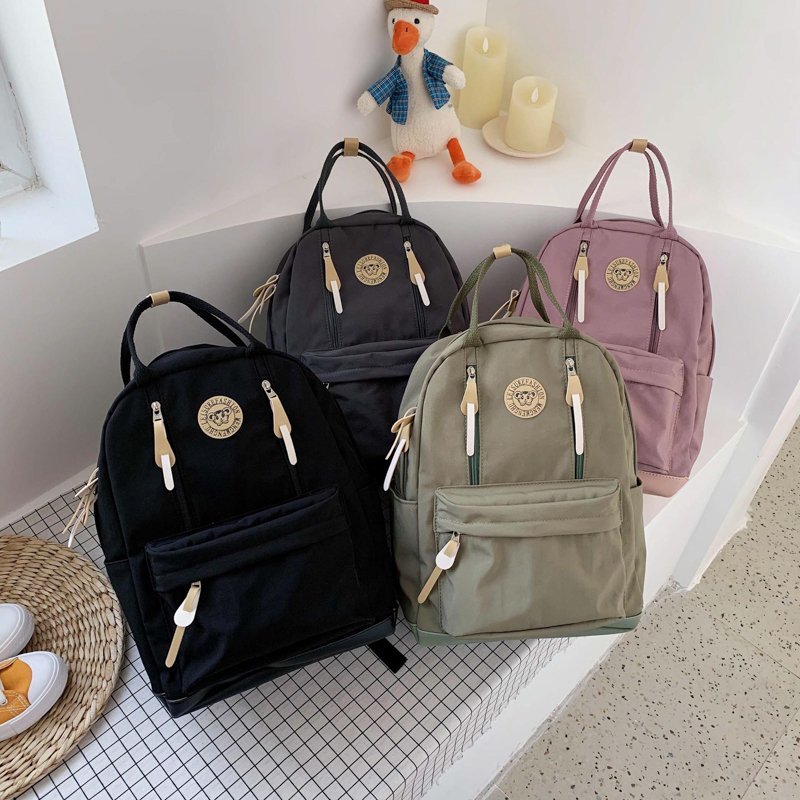 New style corduroy backpack fashion Korean student backpack