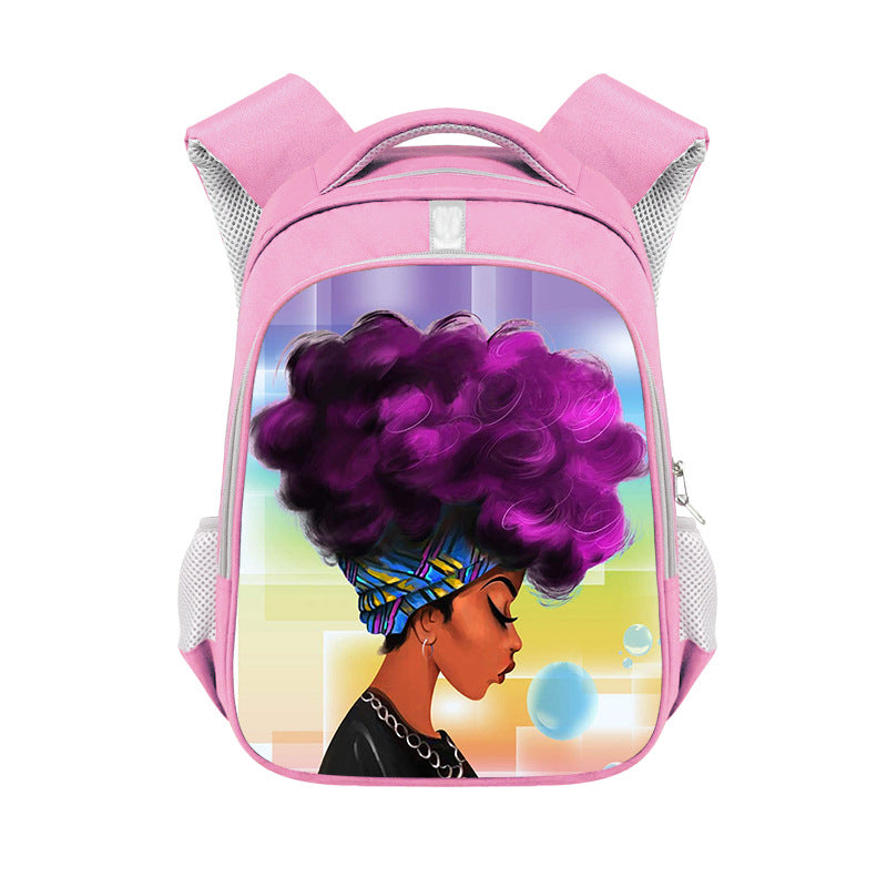 African girl backpack