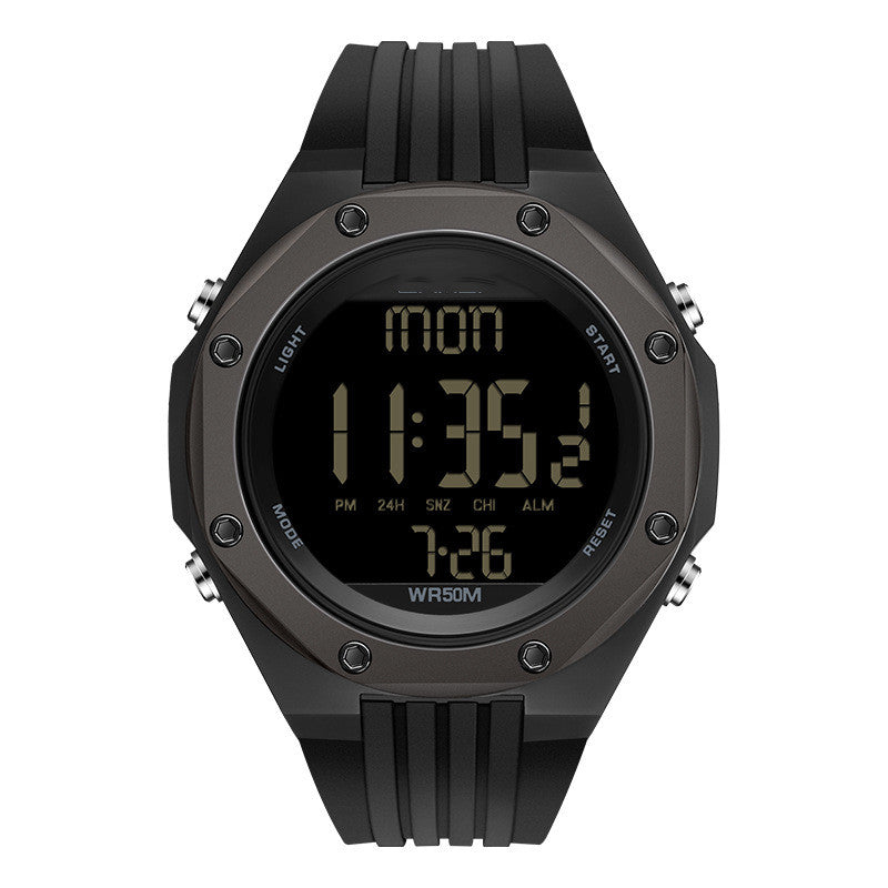 Simple Multi-functional Waterproof Outdoor Sports Electronic Watch