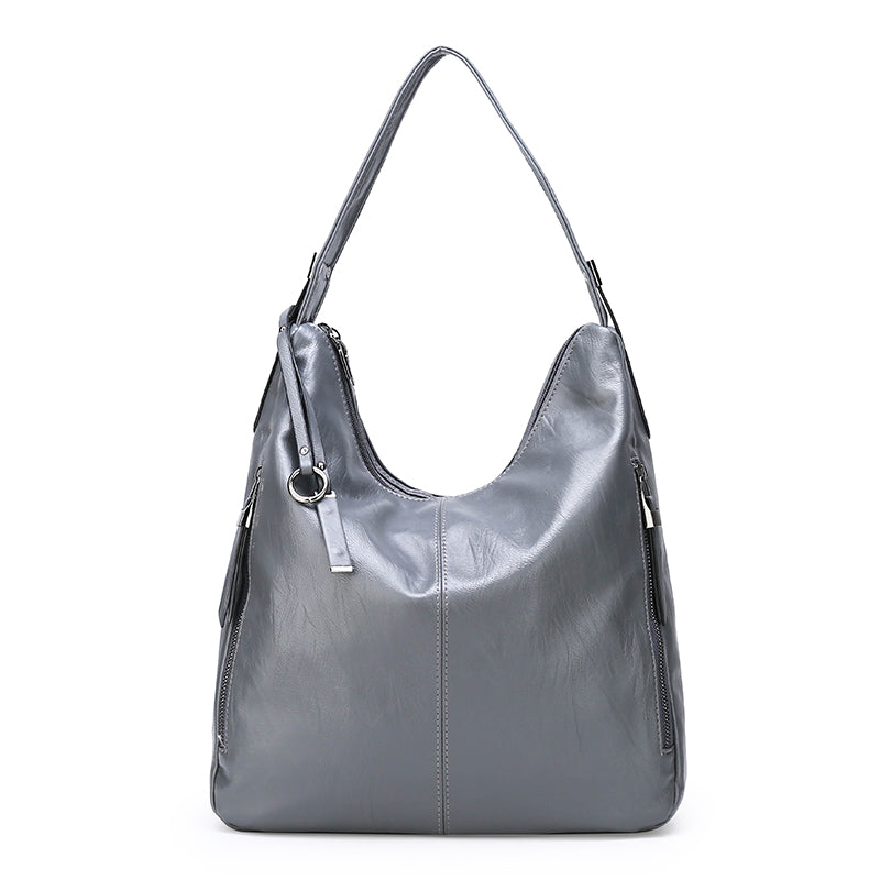 Soft leather shoulder bag