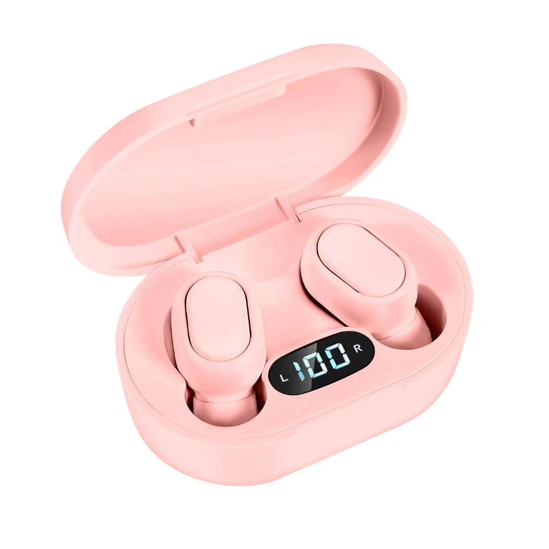 Wireless dual ear mini digital display Bluetooth headset