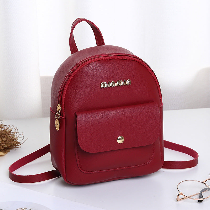 Mini Backpack Letter Large Capacity Small Backpack