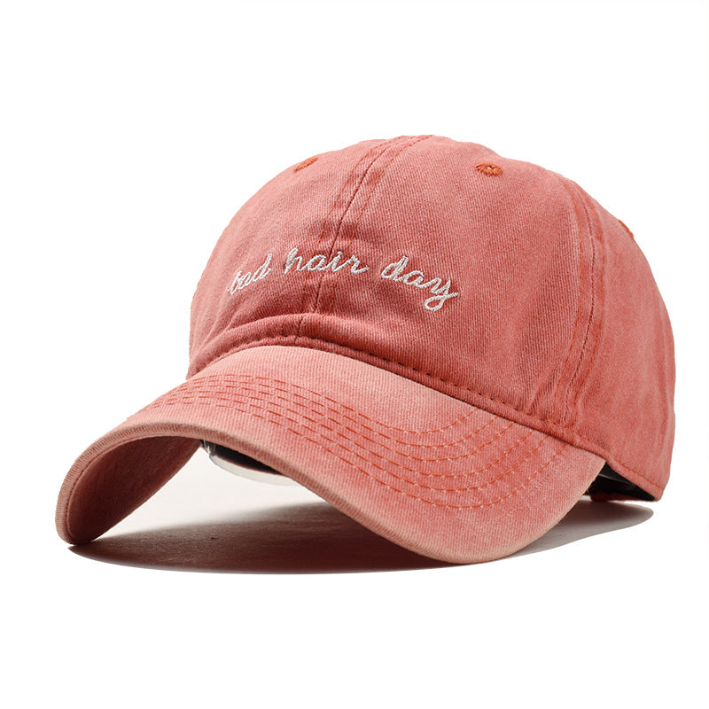 Embroidered Letter Baseball Cap Casual Versatile Couple Outdoor Student's Hat