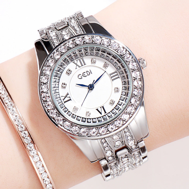 Light Luxury Women's Watch Diamond Studded By Hand All-match Watch