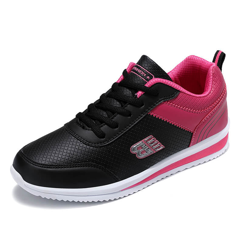 Student Sports Shoes Women's Leather Korean Casual Shoes