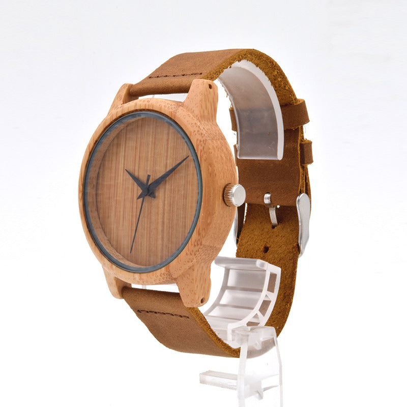 Women's Simple Sandalwood Quartz Watch