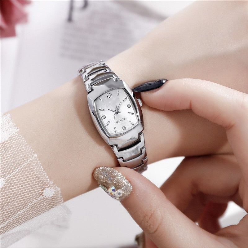 Women's Waterproof Steel Strip Square Quartz Watch