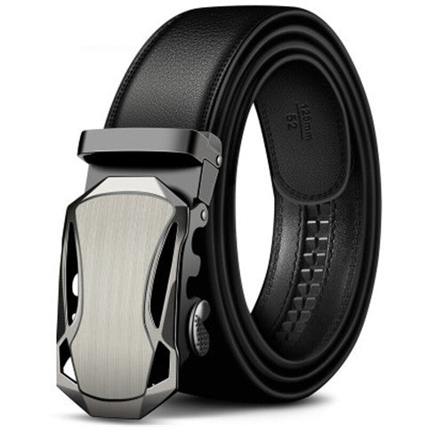 Lengthen Popular Classic Glossy Black Men's Automatic Buckle Belt