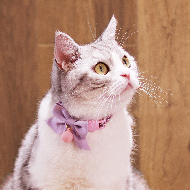 Cute Cat Bow Tie Pet Accessories Bell