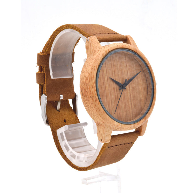 Women's Simple Sandalwood Quartz Watch