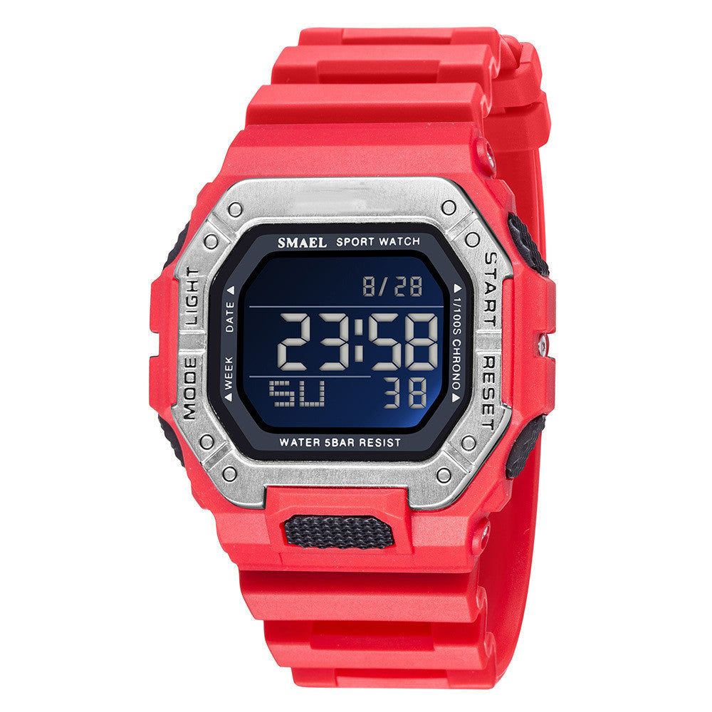 Men's And Women's Fashion Multifunctional Waterproof Sports Electronic Watch