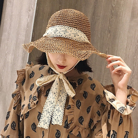 Foldable Handmade Straw Hat