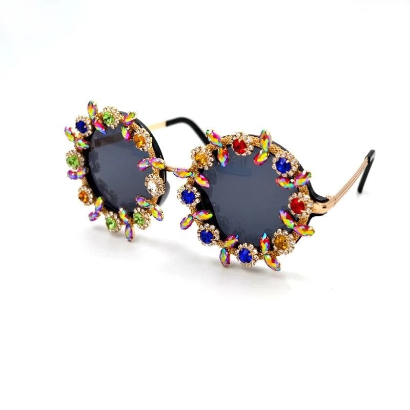 Women's Inlaid Diamond Sunglasses