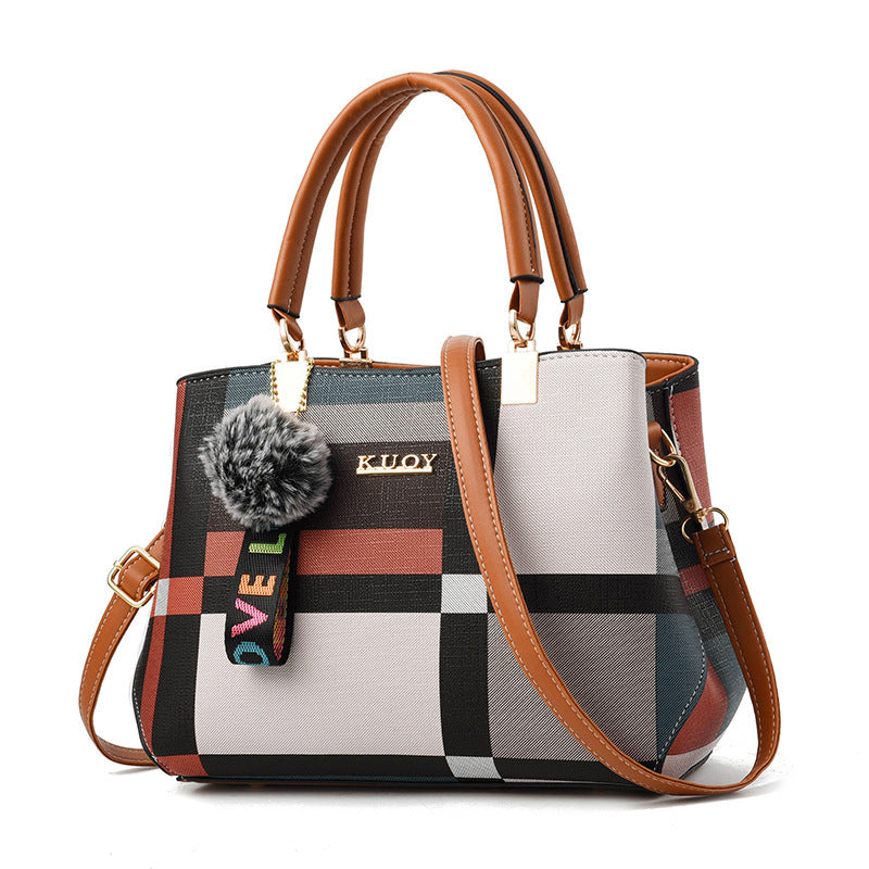 Women's Multicolor Leather Handbag