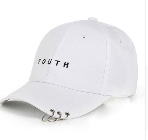 Unisex Leather Imprinted Solid Cap